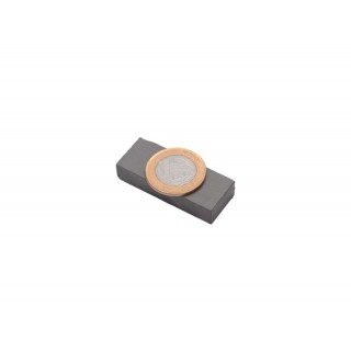 Imã de Ferrite Bloco 20mmx20mmx50,8mm - Dicomag