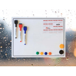 Combo quadro para vidros 40 x 30 cm com 3 pincéis marcadores